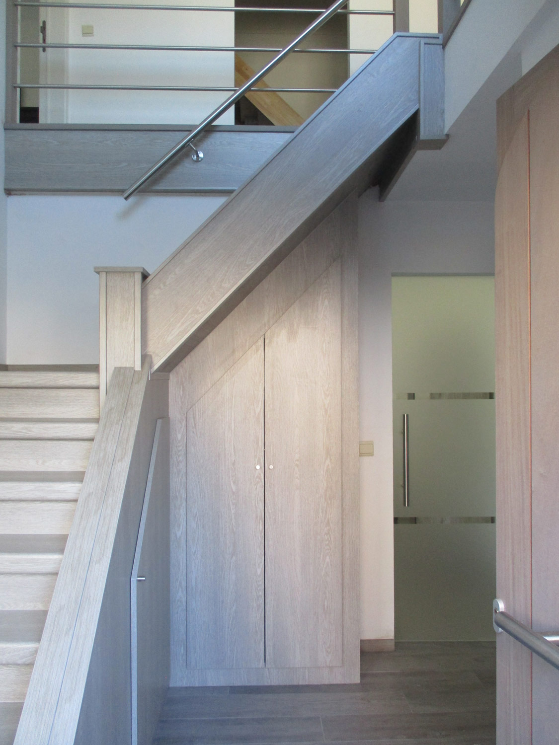 Traprenovatie met kast Hamme | Houten trap
