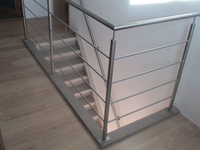 KMERCE Leuningsteunen voor trap, leuningdragers van roestvrij staal, 60 x 80 mm, voor trapleuningen, leuningen of leuningen binnen en buiten (3, wit voegenboog